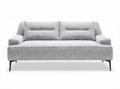 Sofa tapicerowana w kolorze szarym wymiary 200 x 90 x 85 cm