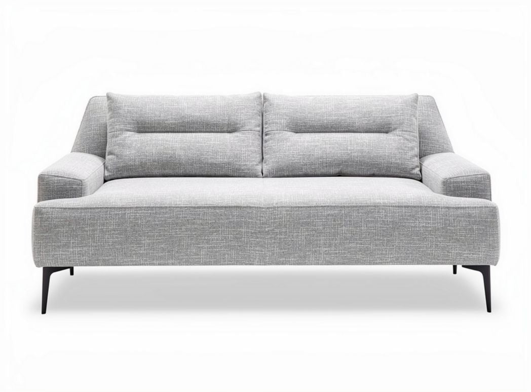 Sofa tapicerowana w kolorze szarym wymiary 200 x 90 x 85 cm